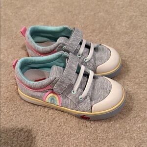 See Kai run rainbow sneakers